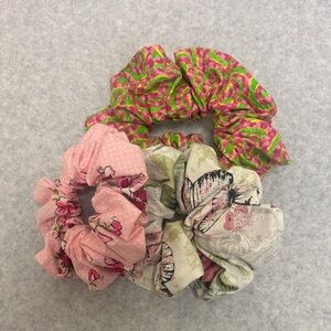 Colorful Patterned Scrunchies Set